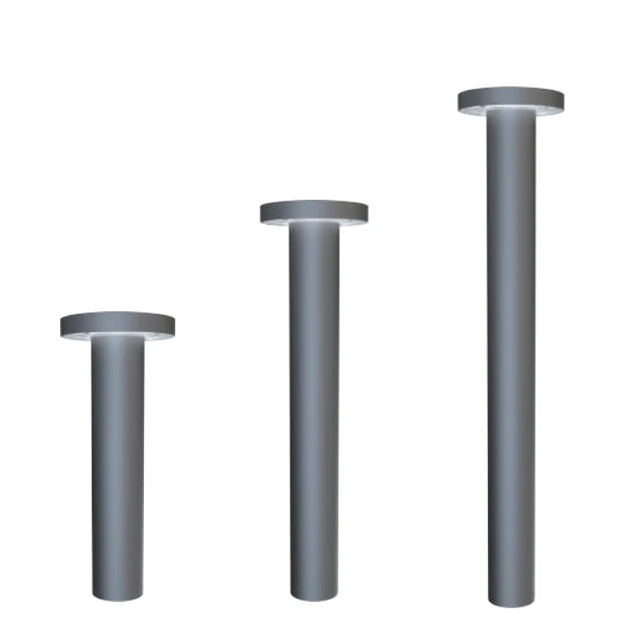 China Outdoor Plat Top Bollard cu lentile