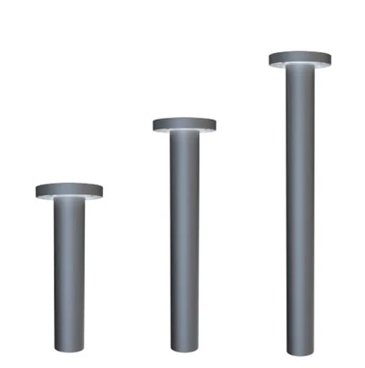 China Outdoor Plat Top Bollard cu lentile